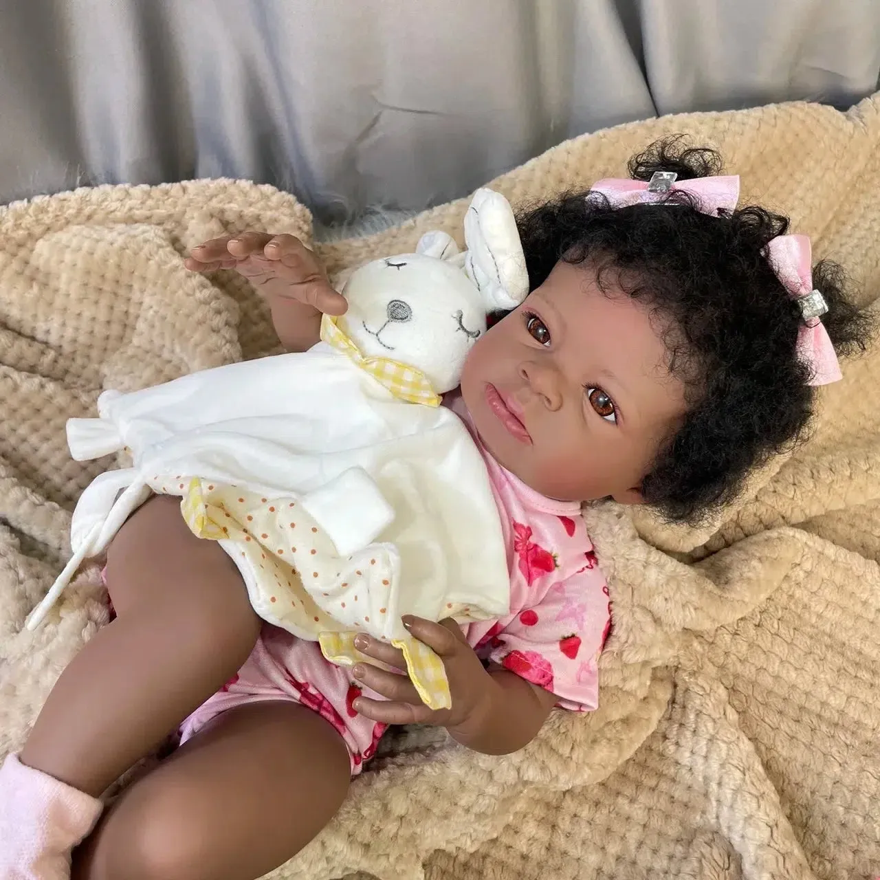 20 Inch Finished African American Doll Zoe