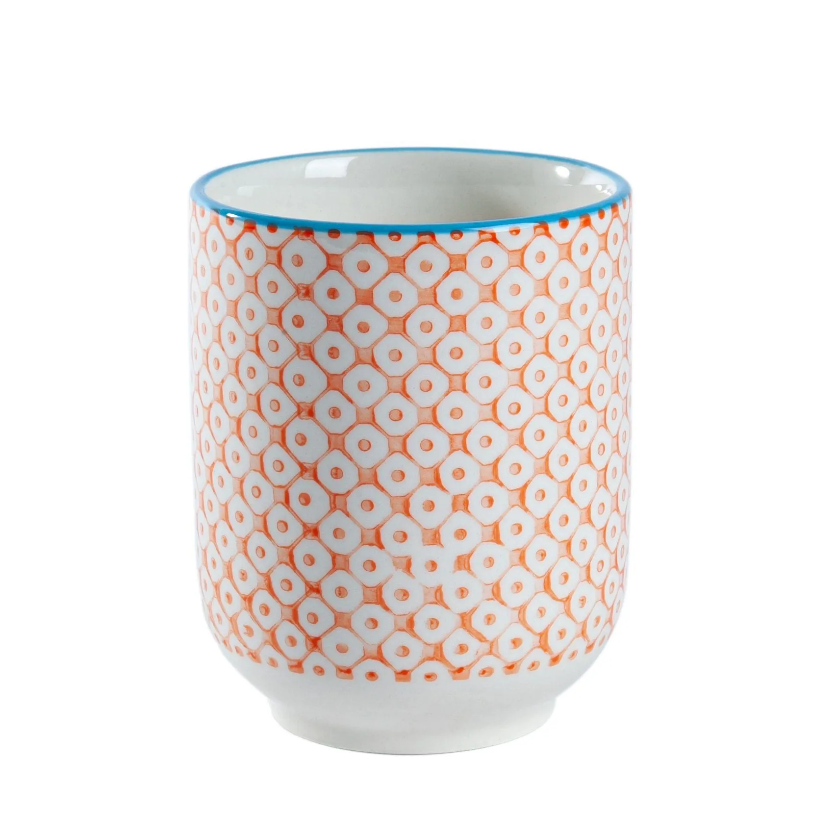 280ml Hand Printed Stoneware Tumbler - By Nicola Spring