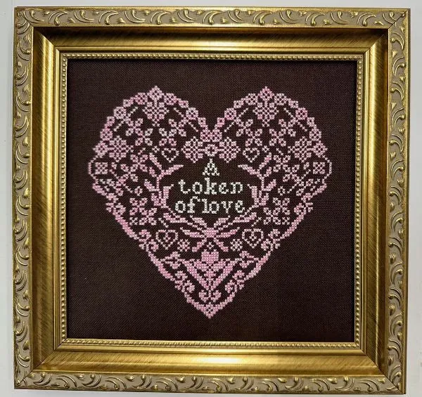 A Token of Love ~ Quaker Heart - Mindful Needle - Cross Stitch Pattern