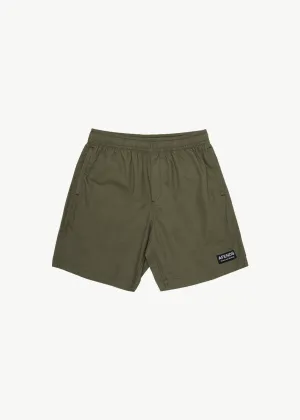 AFENDS Mens The Dopamine - Swim Short 18" - Olive