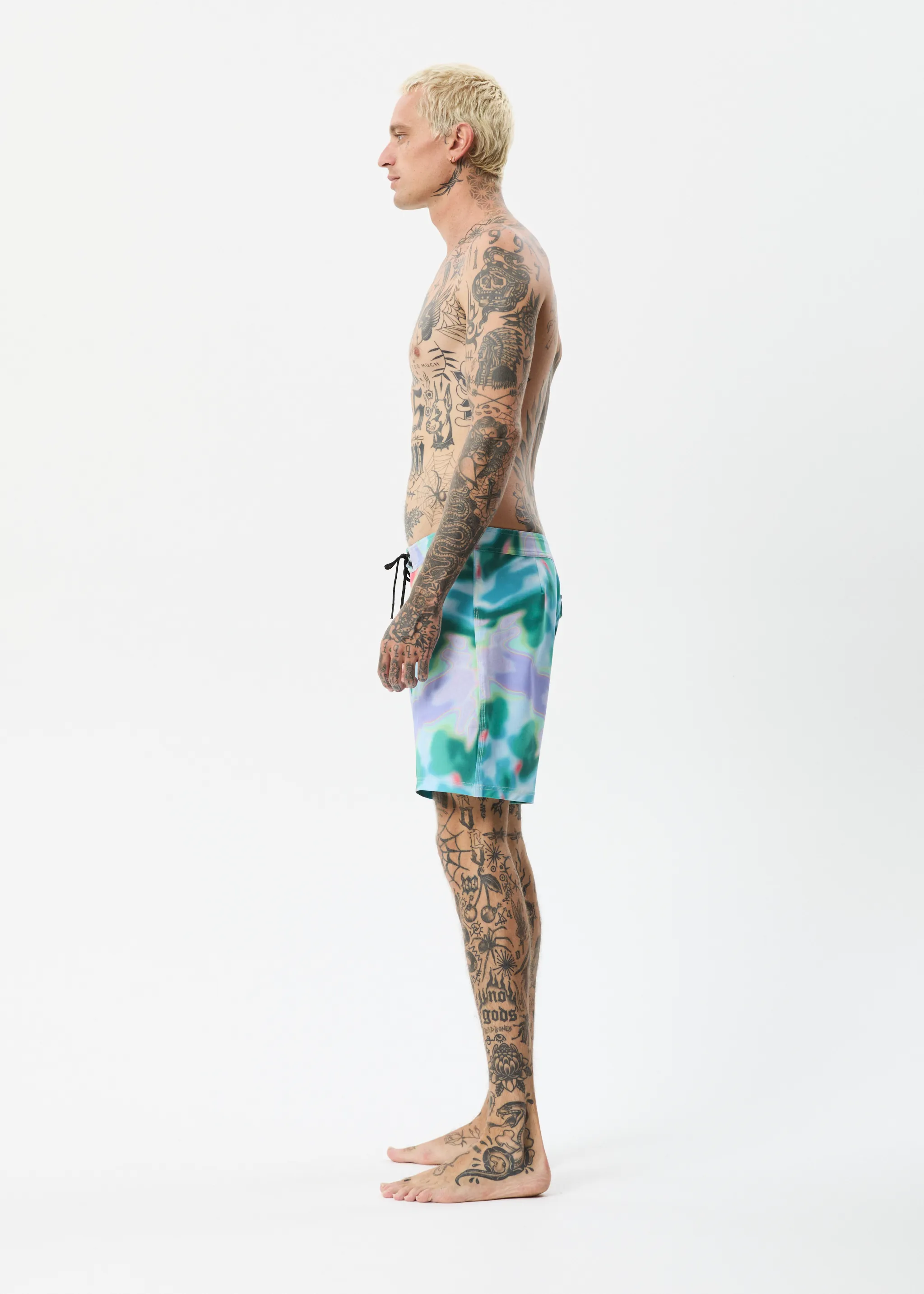 AFENDS Mens Thermal - Fixed Waist Boardshorts - Multi