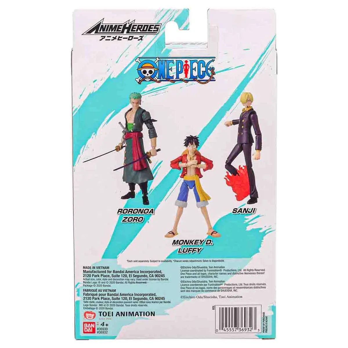 Anime Heroes One Piece Roronoa Zoro Action Figure