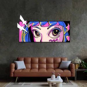 Anime-Inspired Neon Sign Expressive Eyes for Game Rooms Bedrooms and Cafes