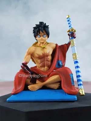 Anime One Piece Luffy Figure Style Kimono Land of Wano Country PVC Action Figure | 11 cms |