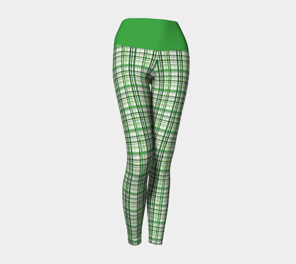 Aromantic Madras Plaid Yoga Leggings