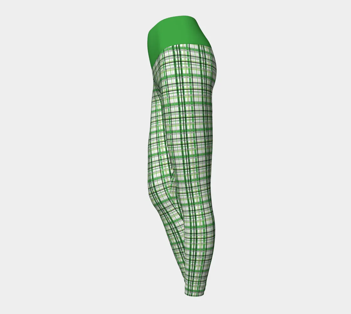 Aromantic Madras Plaid Yoga Leggings