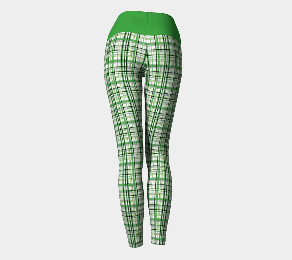 Aromantic Madras Plaid Yoga Leggings