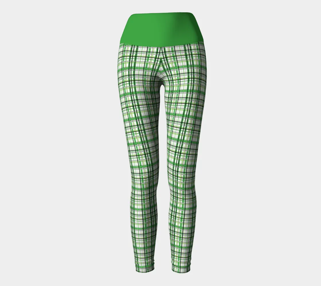 Aromantic Madras Plaid Yoga Leggings