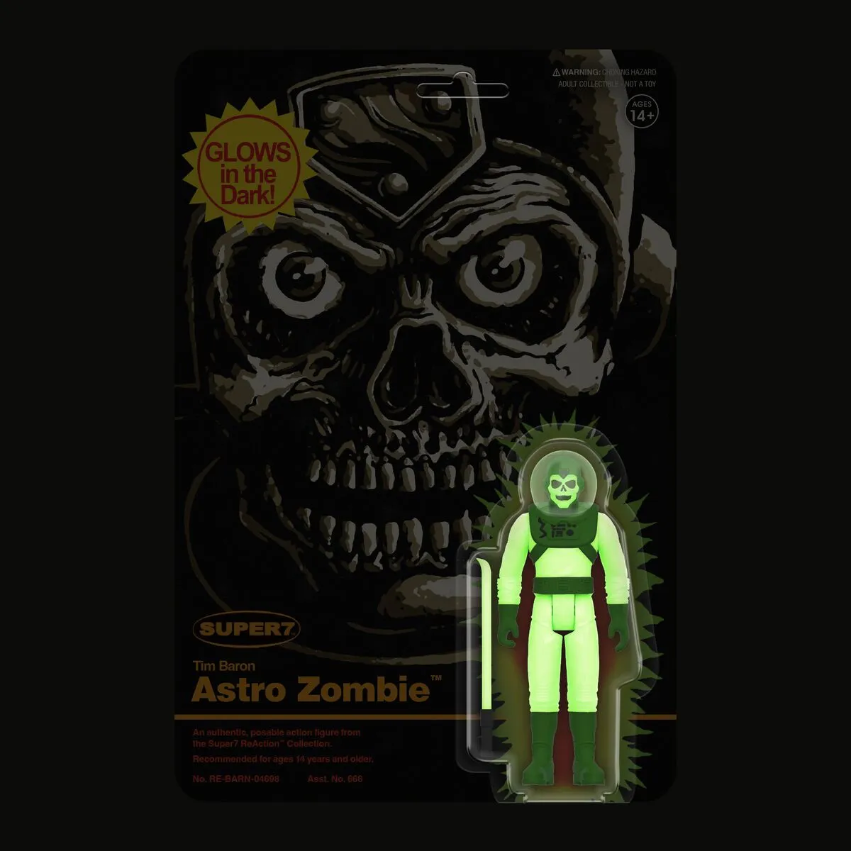 Astro Zombies ReAction Figures Wave 04 - Astro Zombie (Glow)