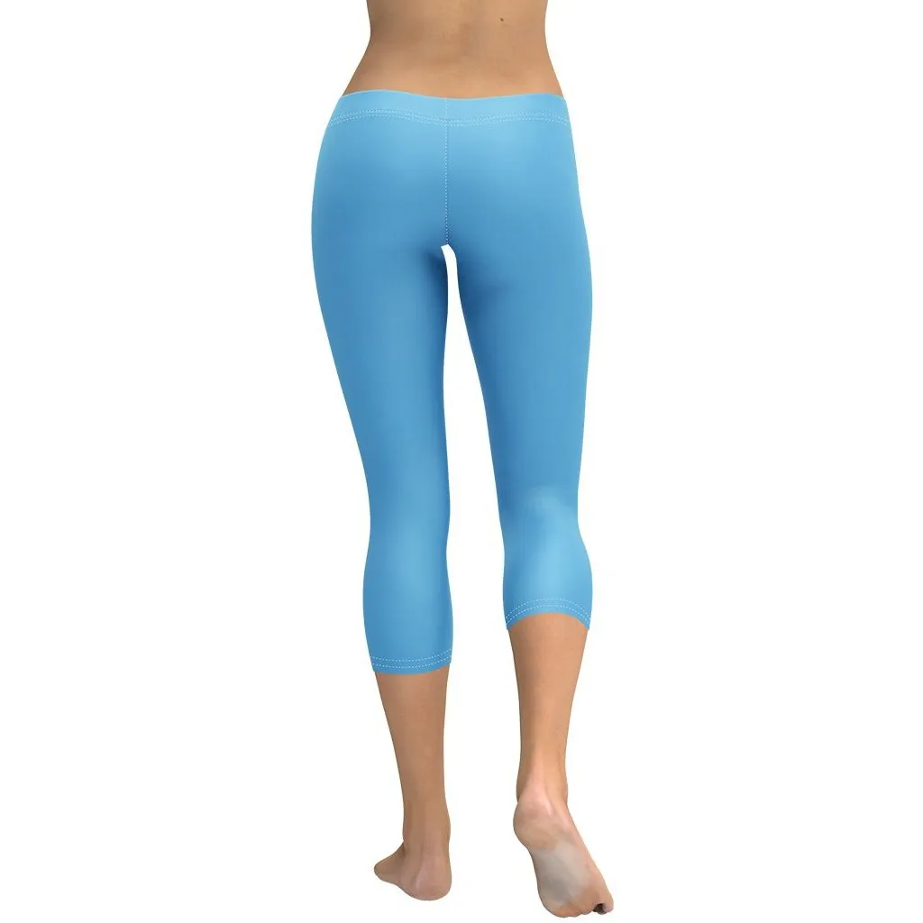 Azure Blue Capris