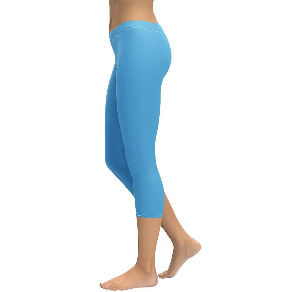 Azure Blue Capris