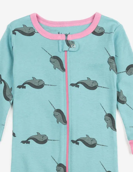 Baby Footed Ocean Animal Pajamas