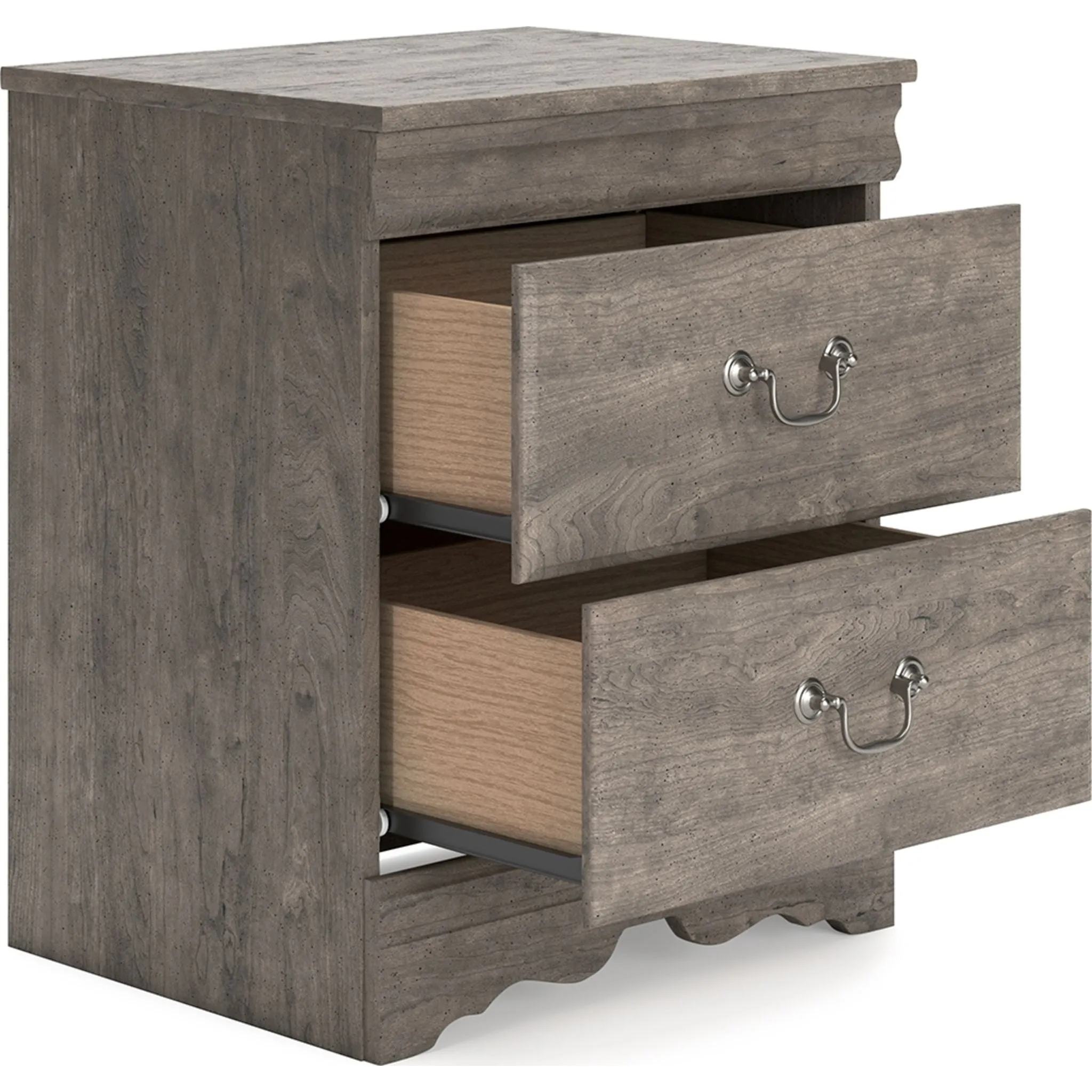 Bayzor Two Drawer Nightstand