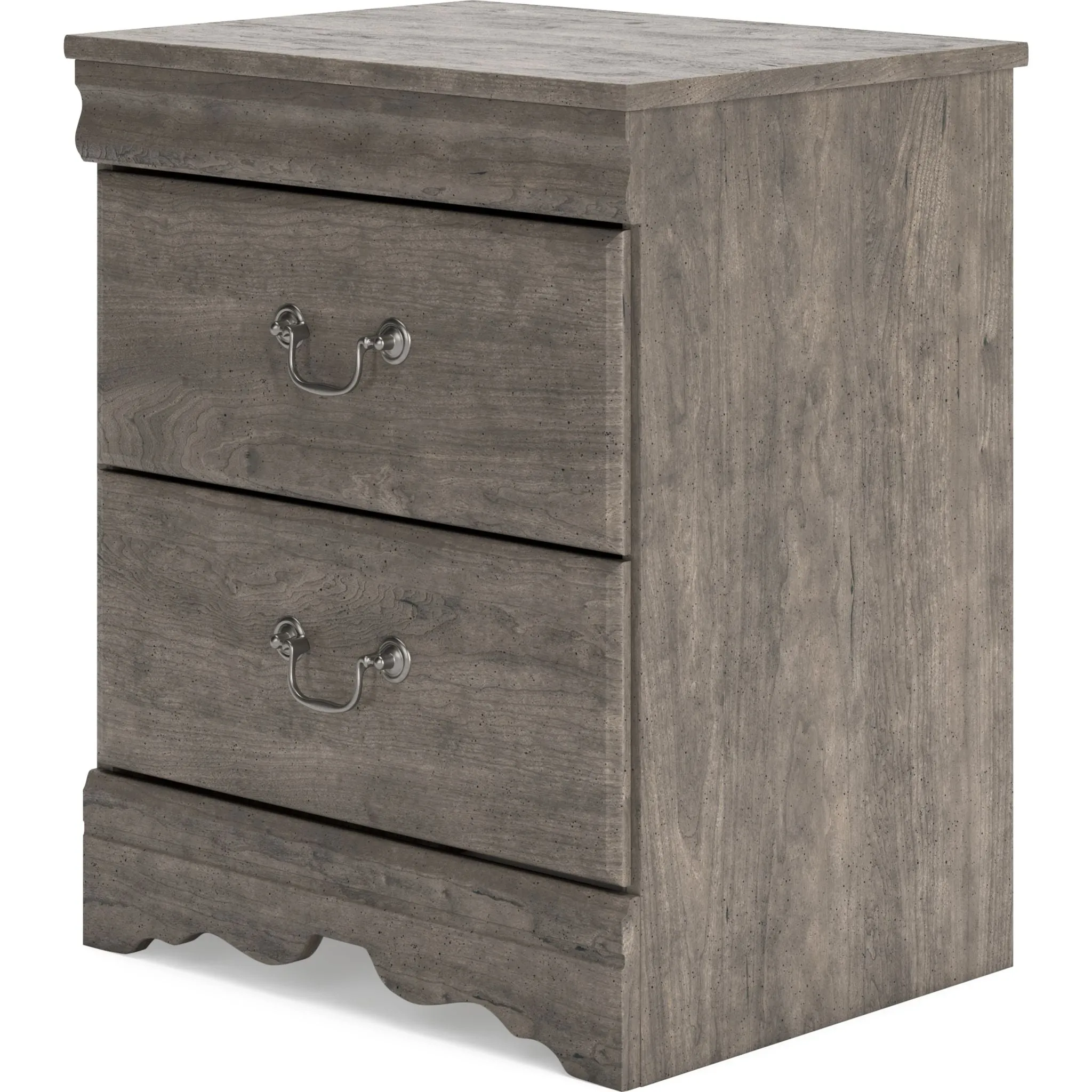 Bayzor Two Drawer Nightstand