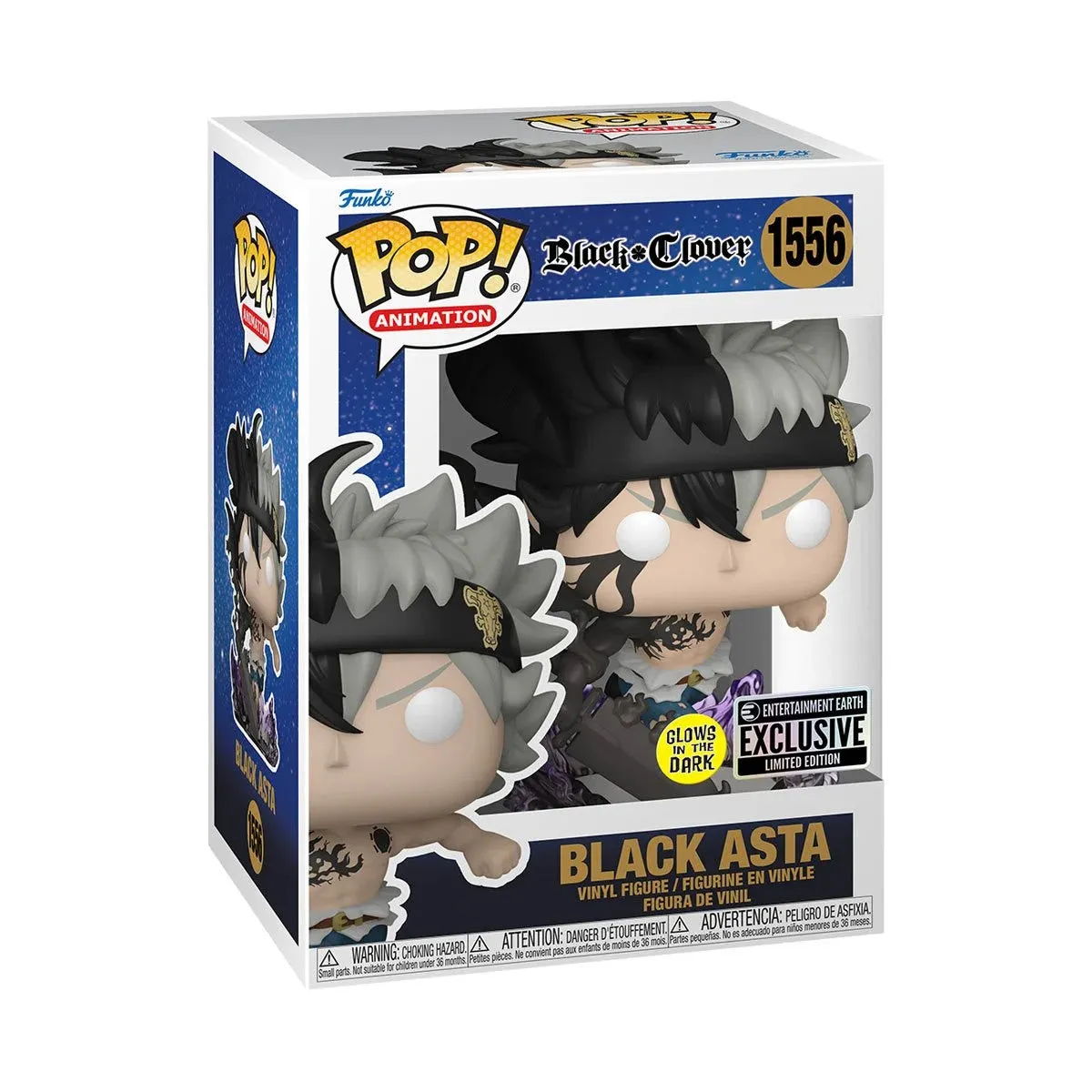 Black Clover Black Asta GITD EE Exclusive