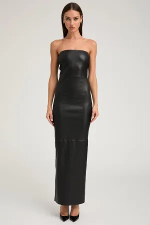 Black Leather Gown