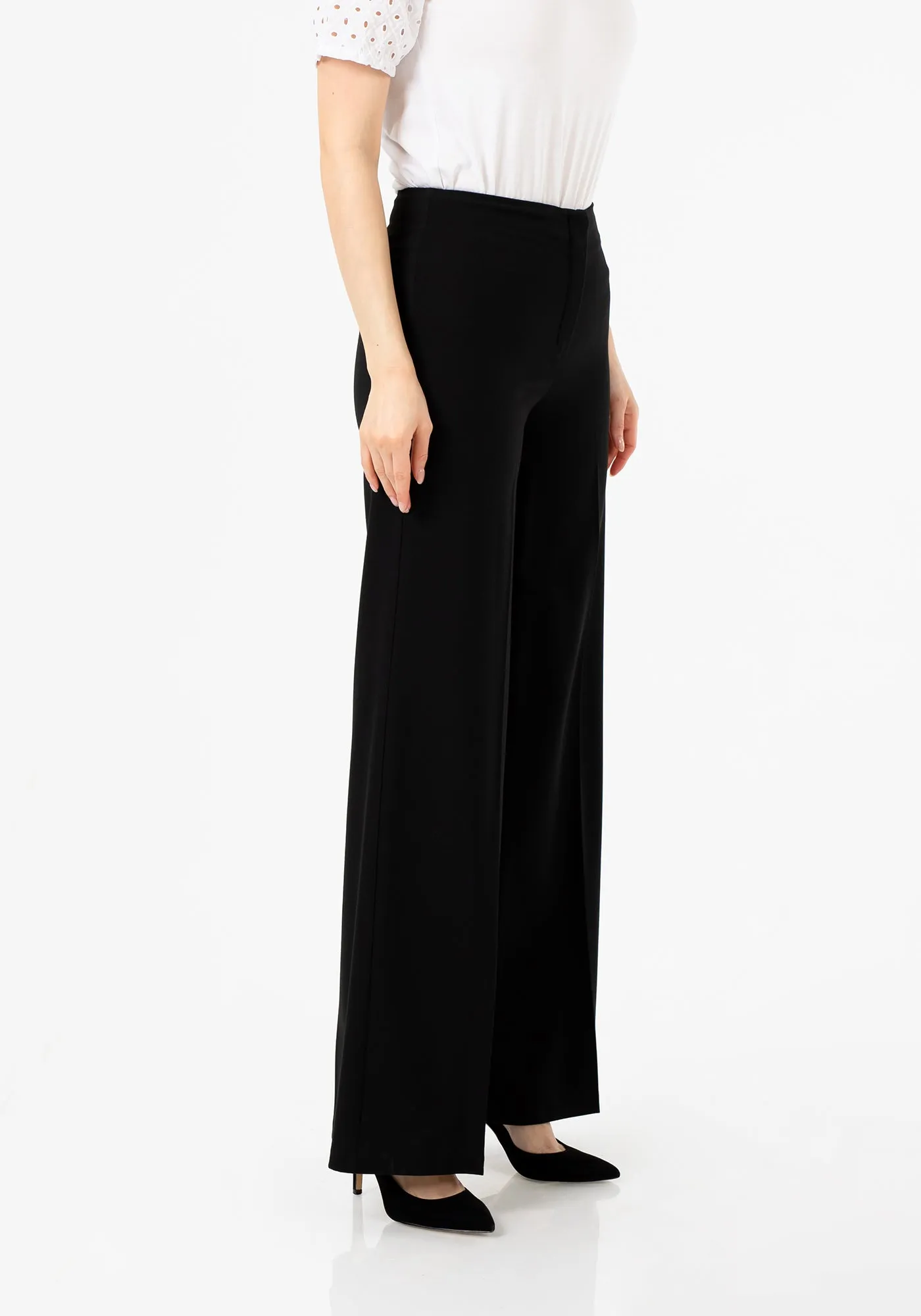 Black Wide-Leg Pants for a Sleek and Stylish Look - G-Line