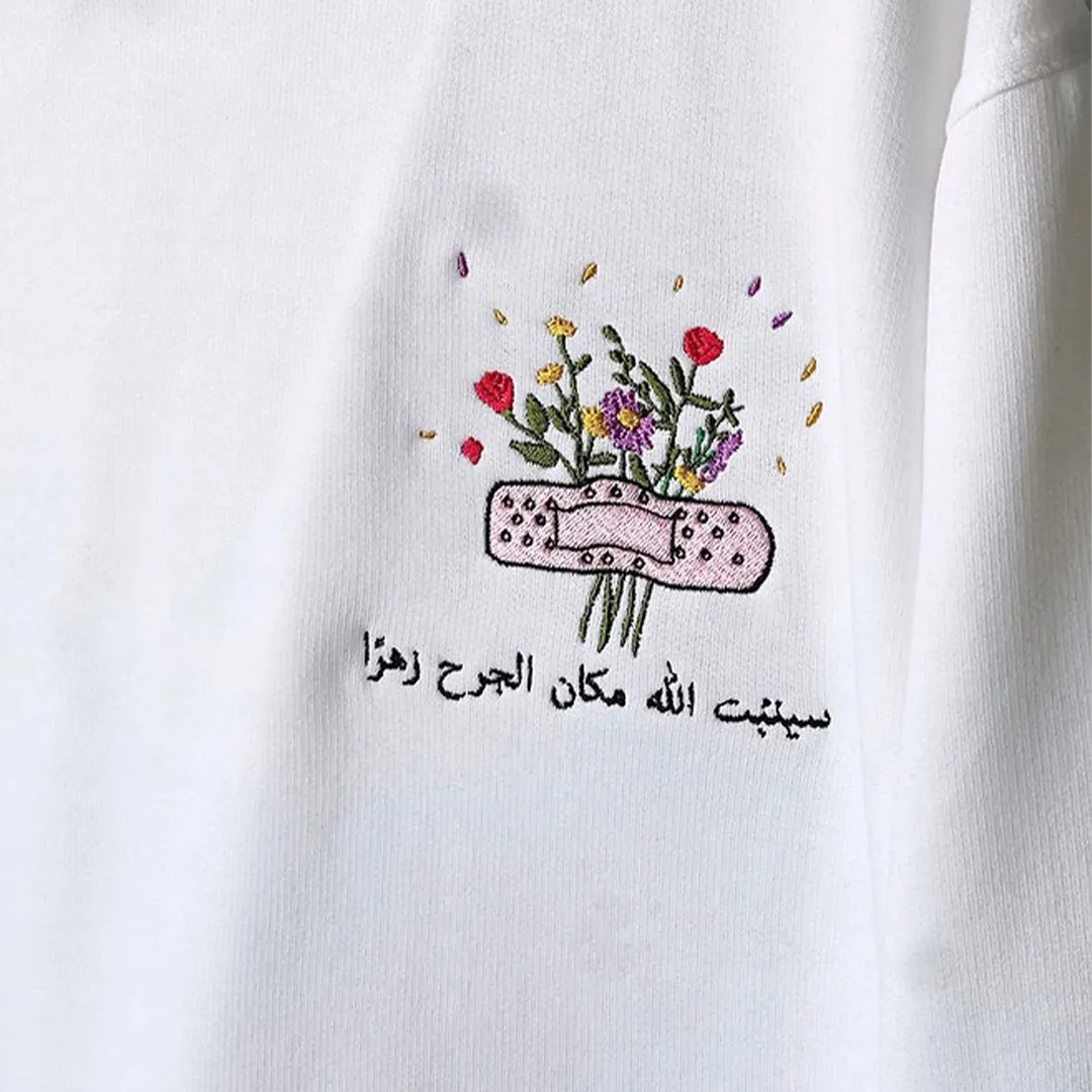 Blooming Mend Embroidered Hoodie