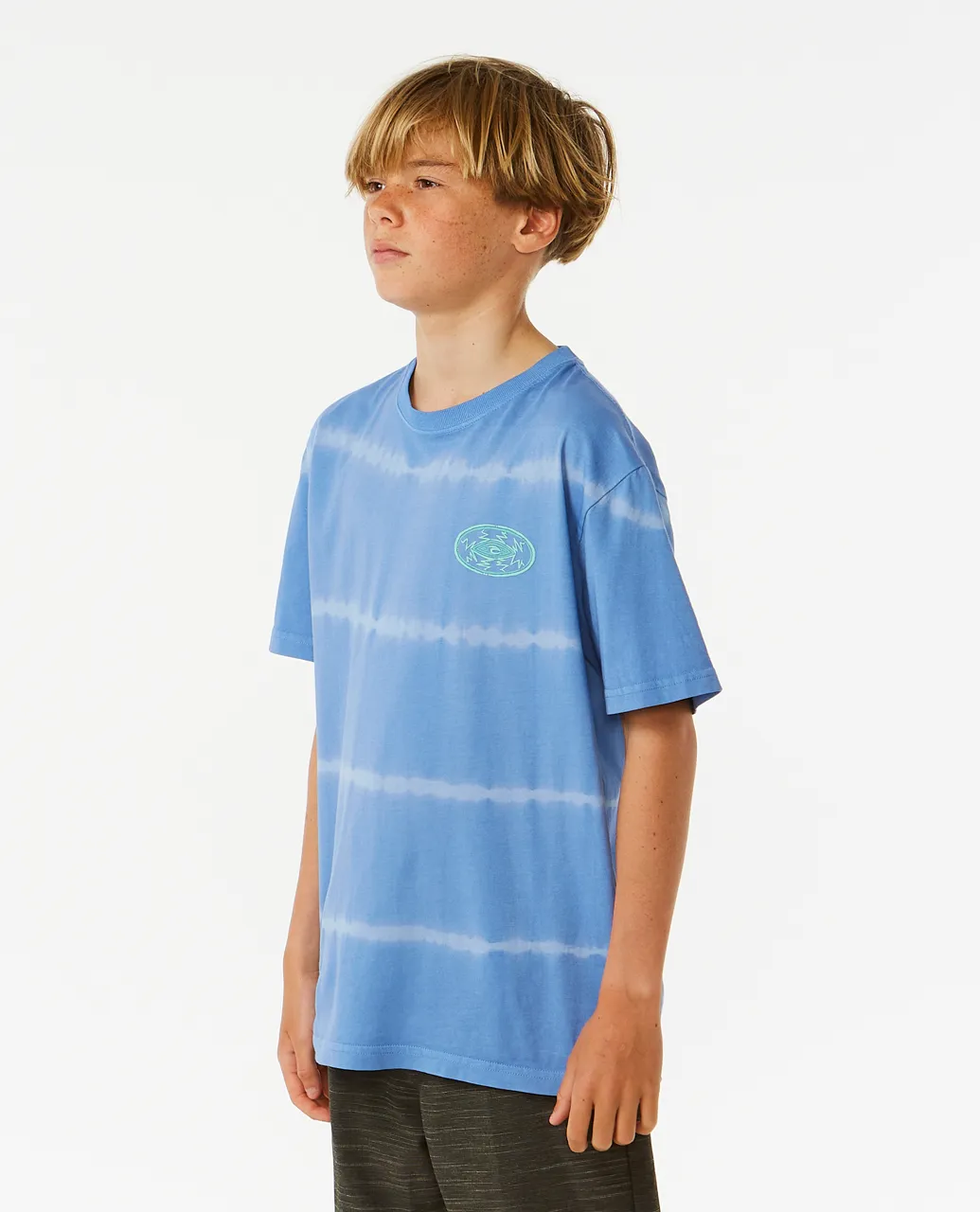 Boys Lost Islands Tie Dye T-Shirt in Blue Yonder