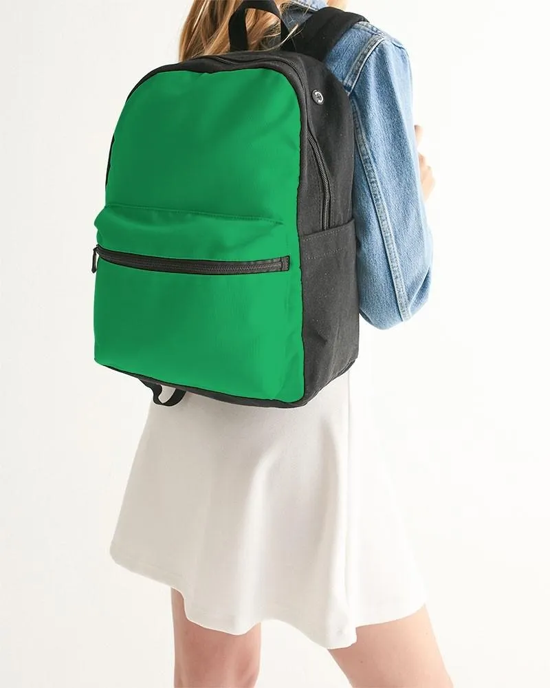 Bright Green Canvas Backpack | Bright Pure Green | C100M0Y100K0