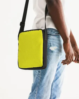 Bright Green Yellow Messenger Pouch | Bright Pure Green Yellow | C12M0Y100K0