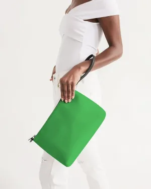 Bright Green Zip Pouch | Bright Pure Green | C75M0Y100K0