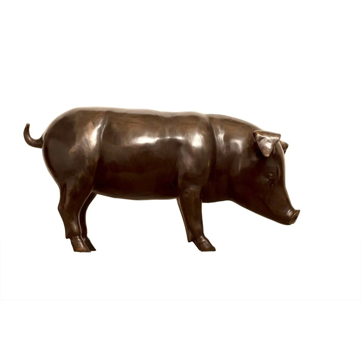 Bronze Pig Statue