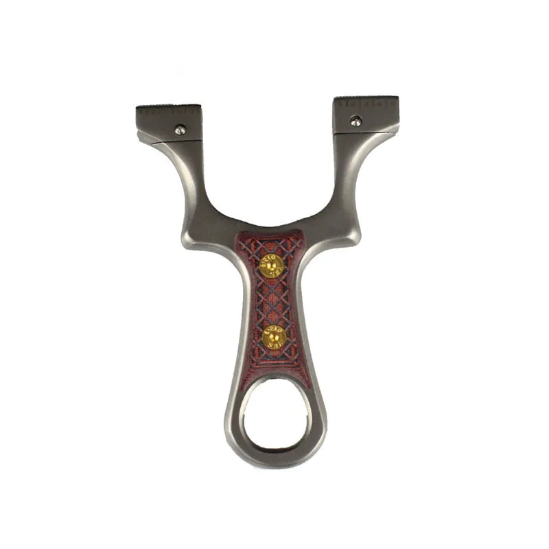 Brown Nested Mosaic Stainless Steel Slingshot