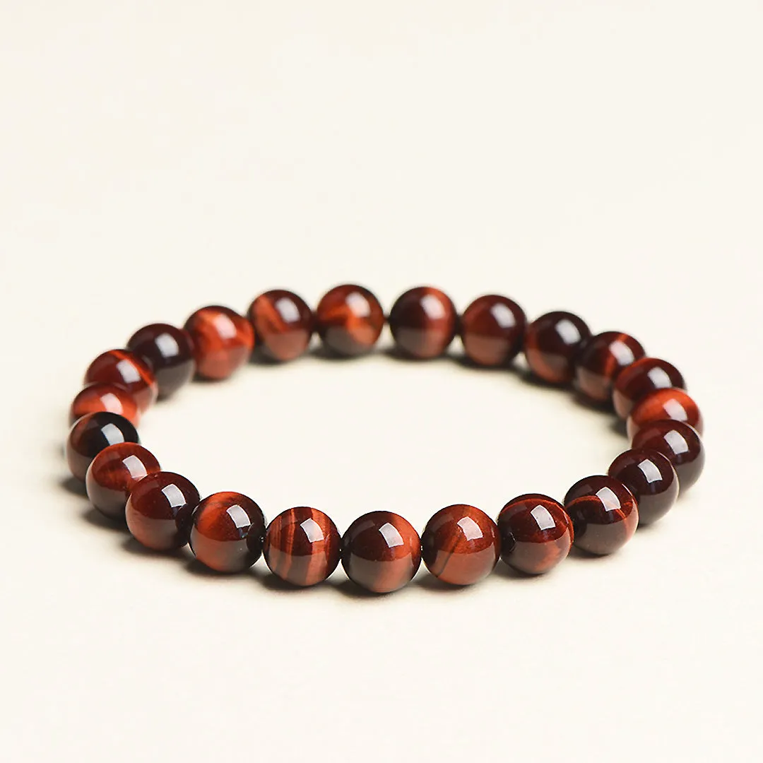 C146 - Red Tiger Eye Bracelet