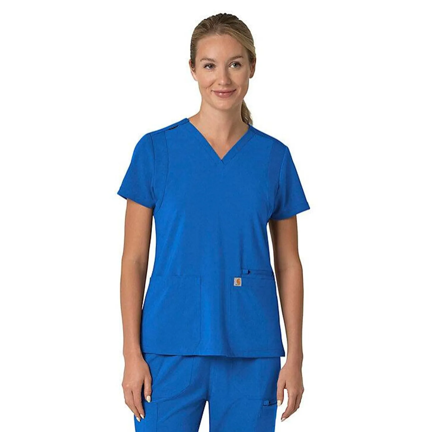 Carhartt Women's Force Flex Panel V-Neck Scrub Top