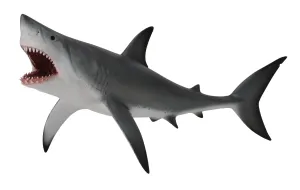 Collecta Great White Shark With Open Jaw (Grey)