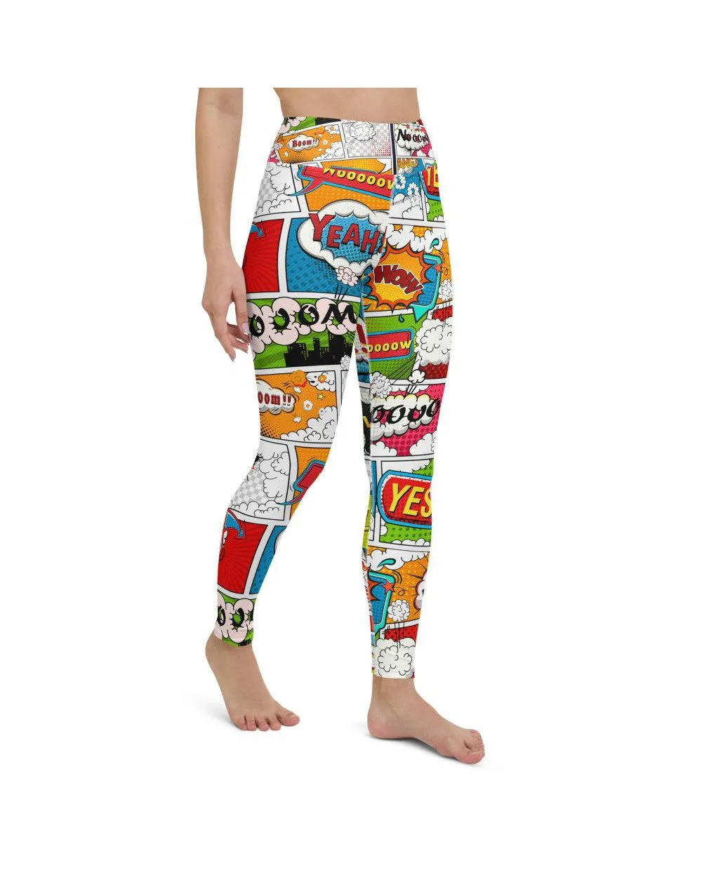 Comic Book Super Hero Yoga Pants