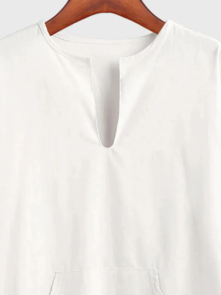 Cotton Style Three Quarter Sleeves Shirt