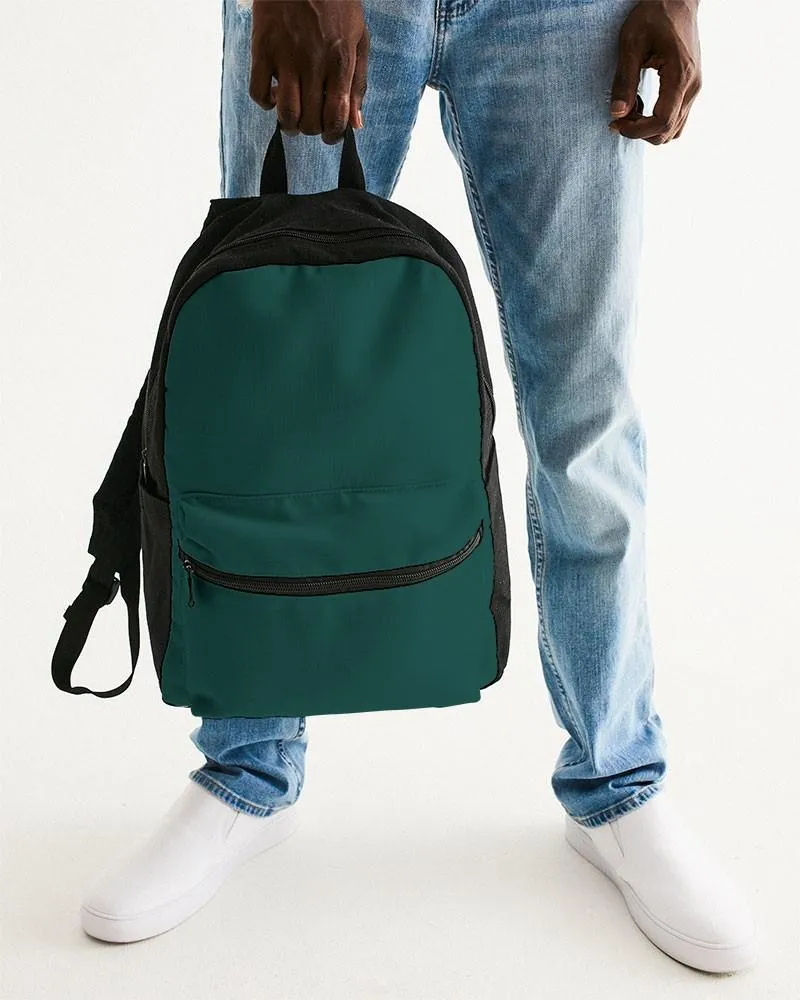 Dark Blue Cool Green Canvas Backpack | Dark Pure Blue Cool Green | C100M0Y50K80