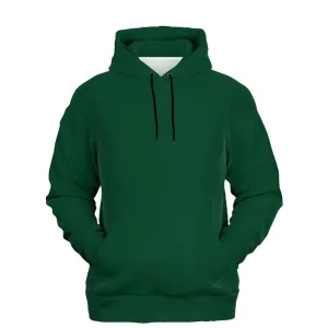 Dark Green Hoodie | Unisex | with PLUS sizes | C100M0Y75K80