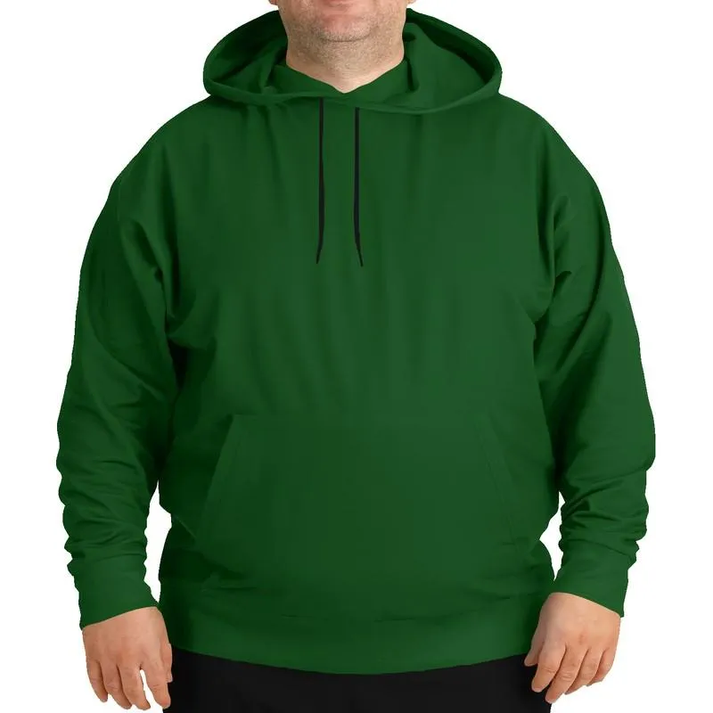 Dark Green Hoodie | Unisex | with PLUS sizes | C75M0Y100K80