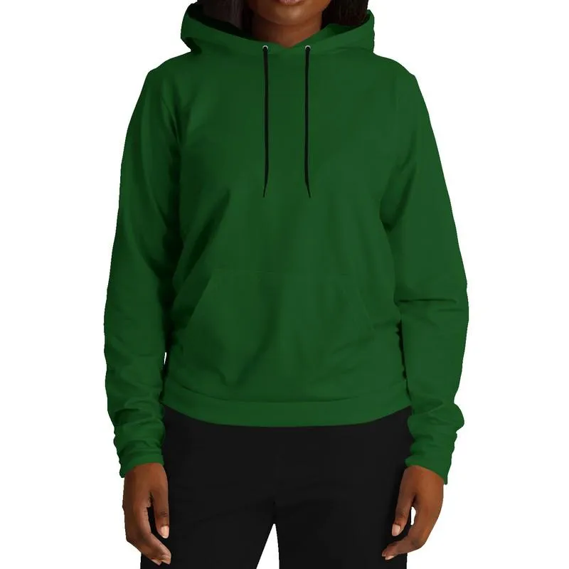 Dark Green Hoodie | Unisex | with PLUS sizes | C75M0Y100K80