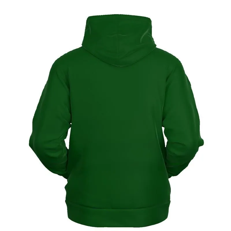 Dark Green Hoodie | Unisex | with PLUS sizes | C75M0Y100K80