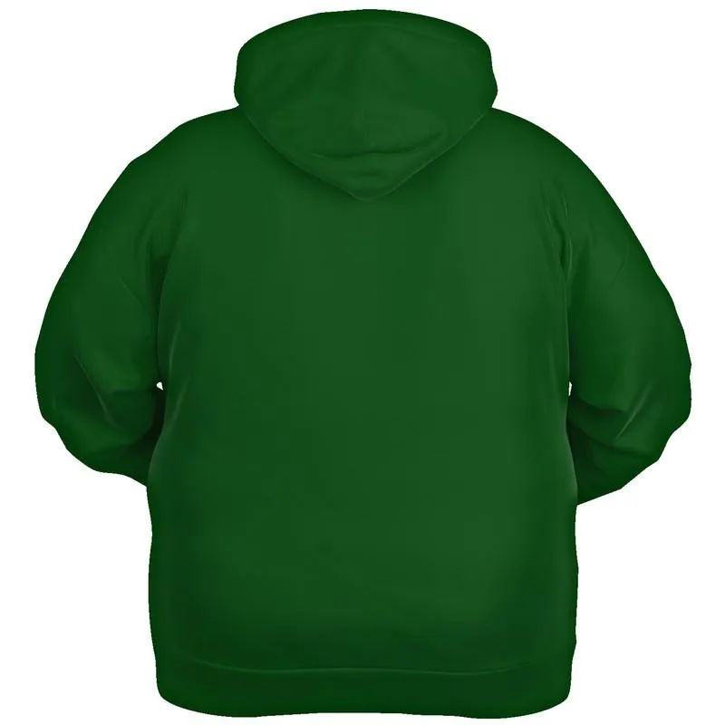 Dark Green Hoodie | Unisex | with PLUS sizes | C75M0Y100K80