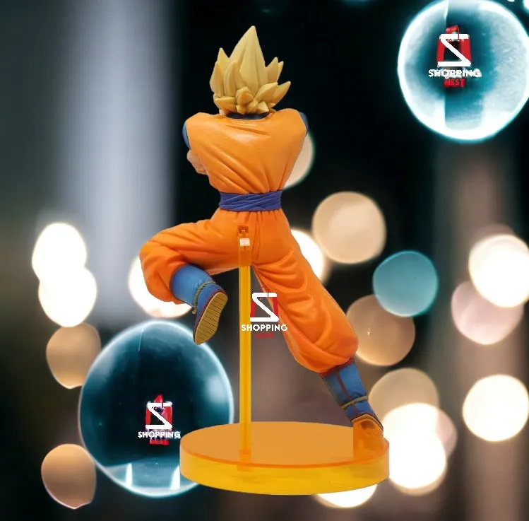 DBZ Anime Super Saiyan Son Goku  PVC Battle Mode Figure | 21cm |