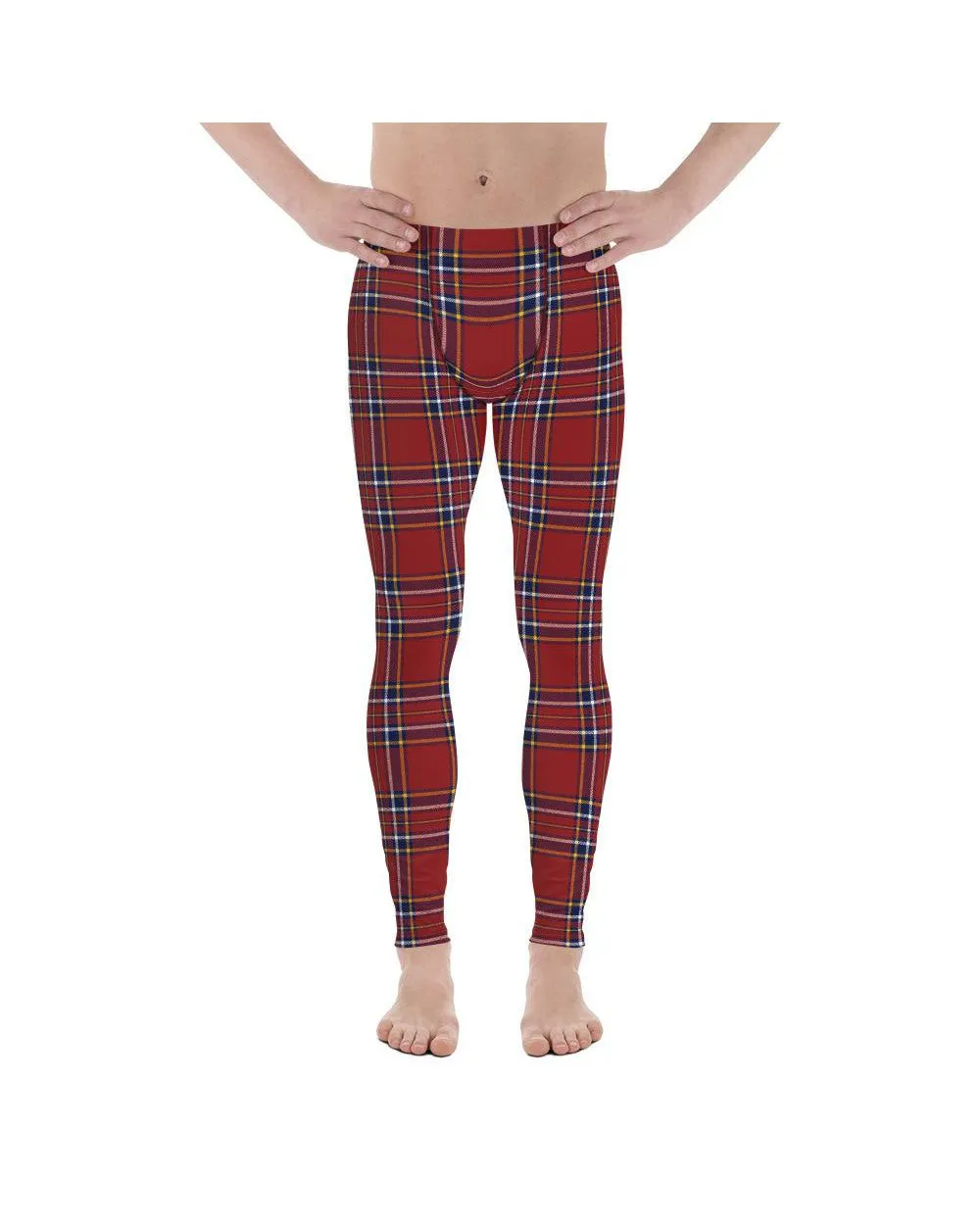 Deep Red Tartan Meggings