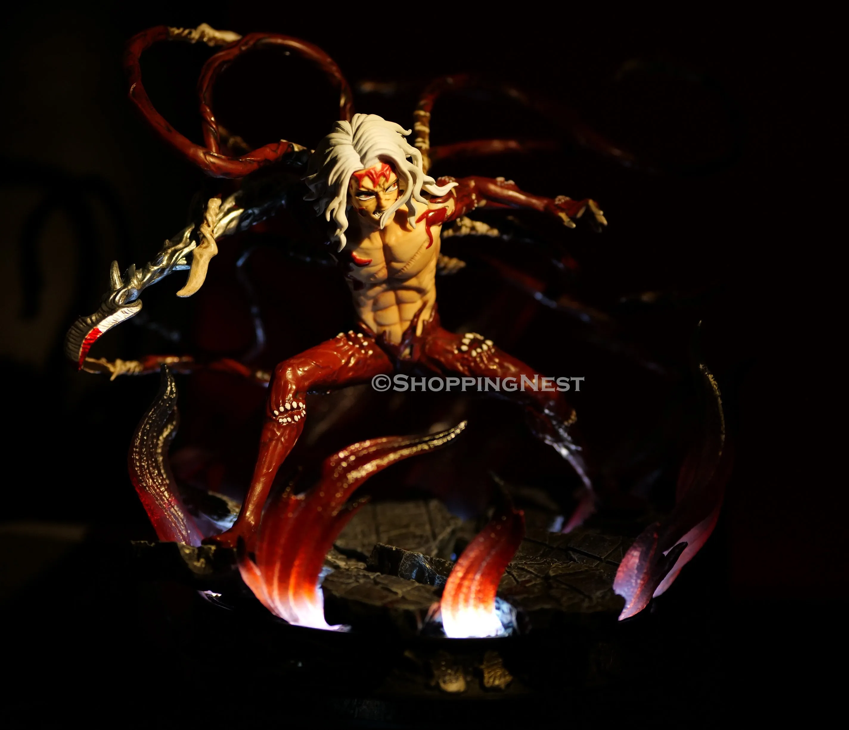 Demon Slayer Kibutsuji Muzan Ghost King Combat Action Figure  | 30 Cms |