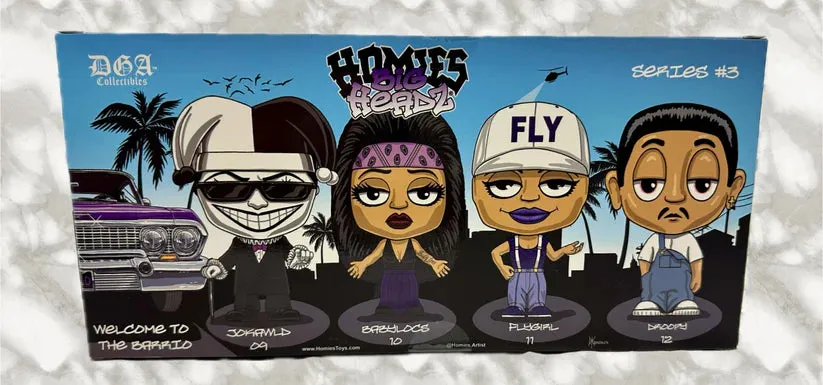 DGA HOMIES™ - BIG HEADZ 4-Pack Figure Set - Series #3