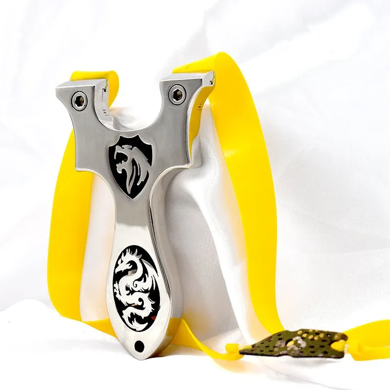 Dragon and Lion Totem Stainless Steel Slingshot