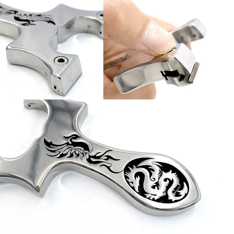 Dragon and Phoenix Stainless Steel Slingshot