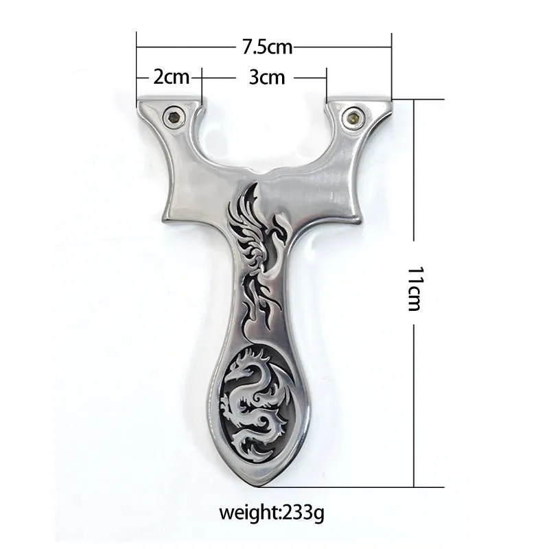 Dragon and Phoenix Stainless Steel Slingshot