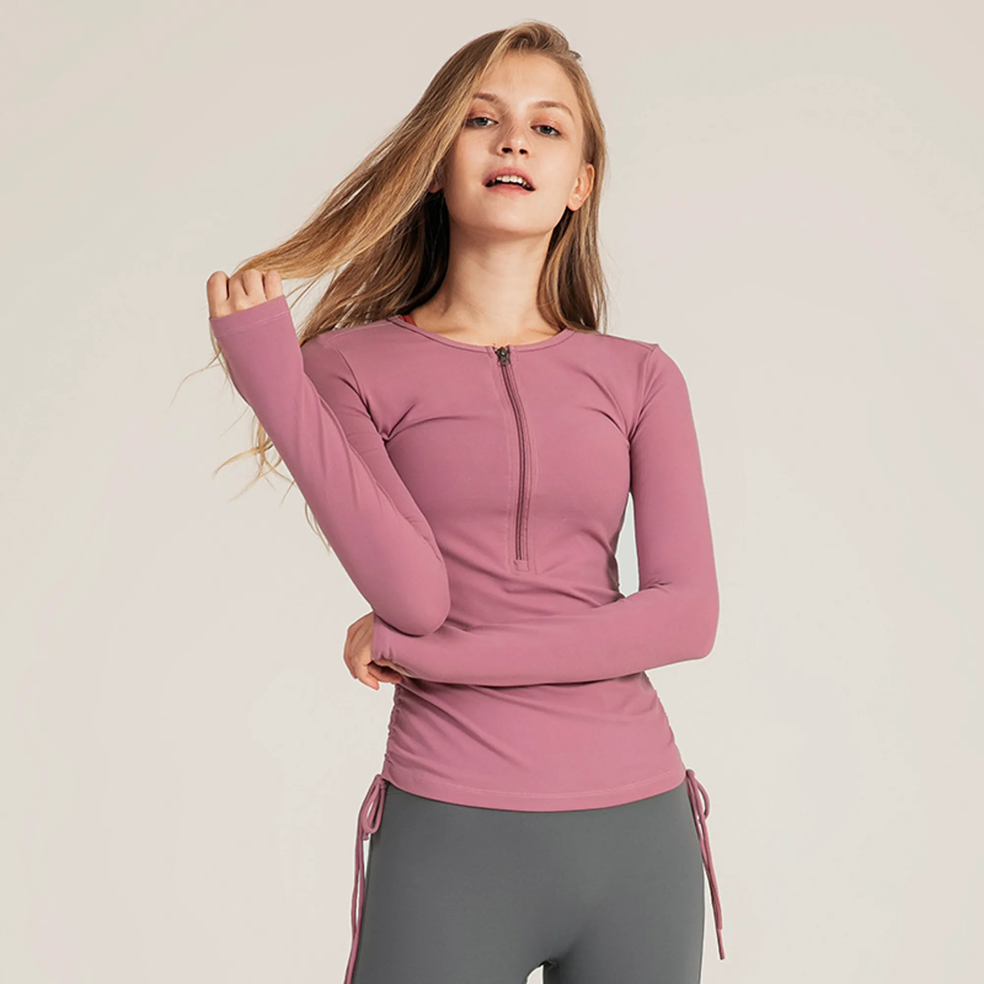 Drawstring Yoga Top