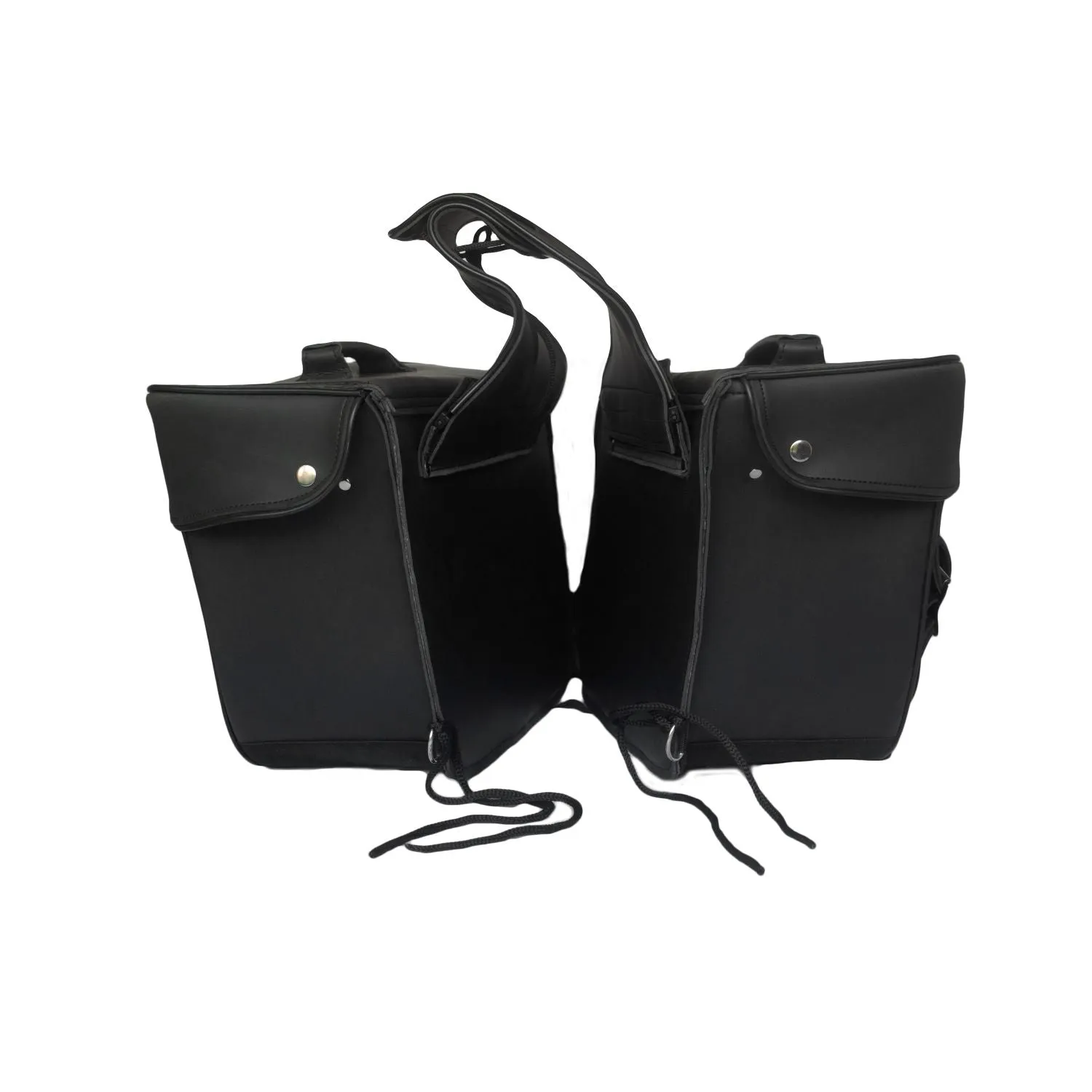 Dream Apparel No-Stud Motorcycle Black Saddlebag