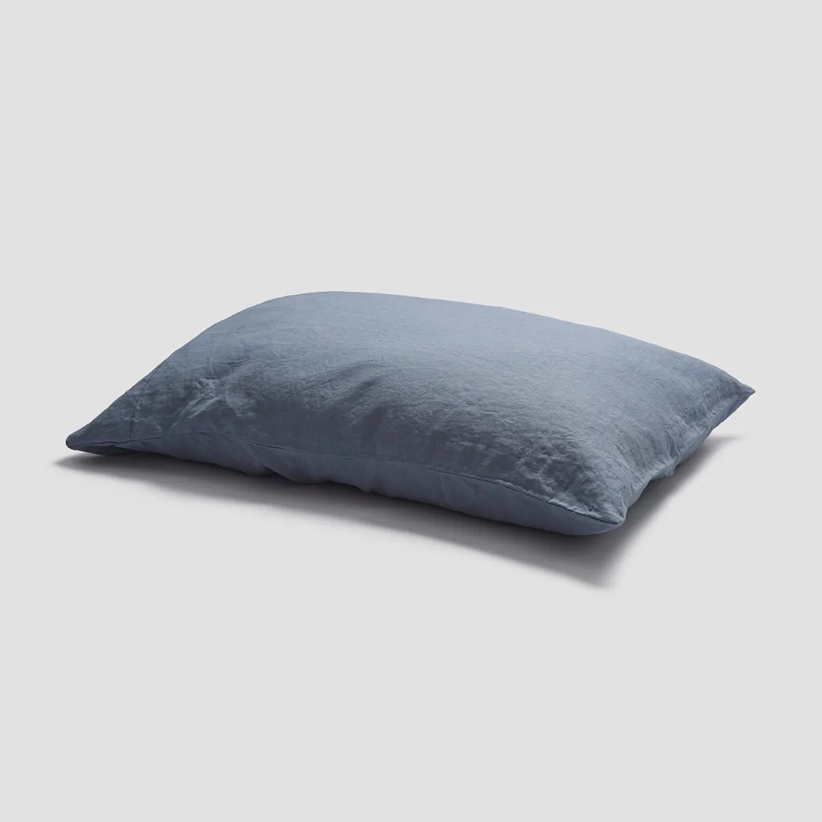 Dusk Blue Linen Blend Pillowcase (Pair)