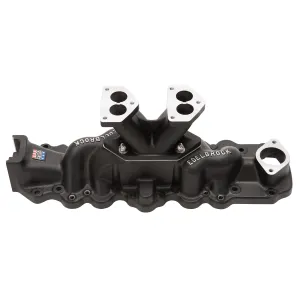 Edelbrock 11033 Edelbrock Black Slingshot Dual Carb Intake Manifold 1938-53